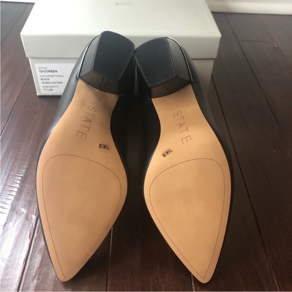 1. State Black Leather Ankle Booties size 7.5 - Picture 3 of 7